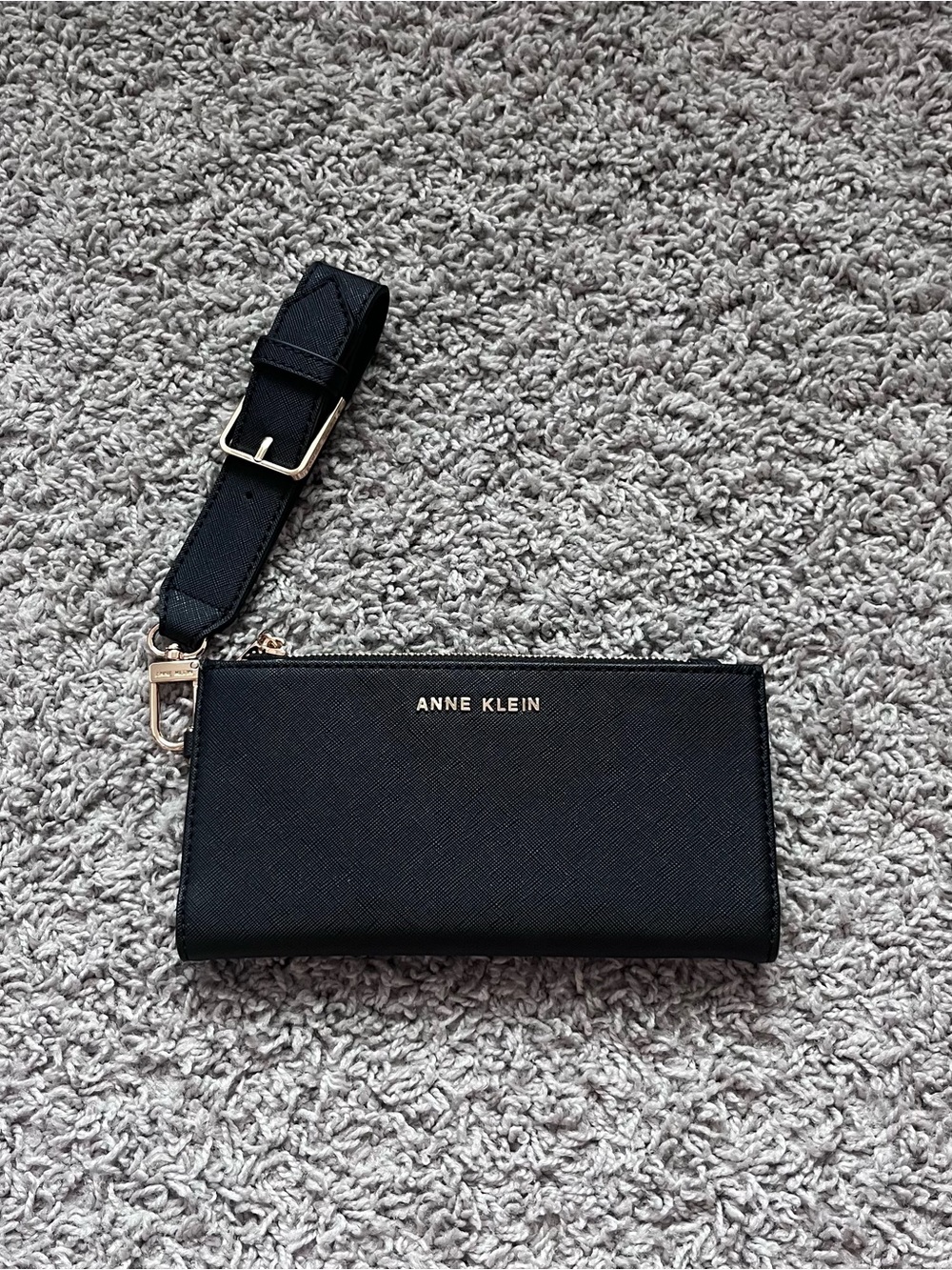 Anne Klein Black Wristlet Wallet